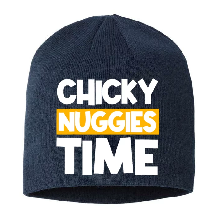 Chicky Nuggies Chicken Nuggets Lover Baked Fried Breaded 8 1/2in Sustainable Knit Beanie