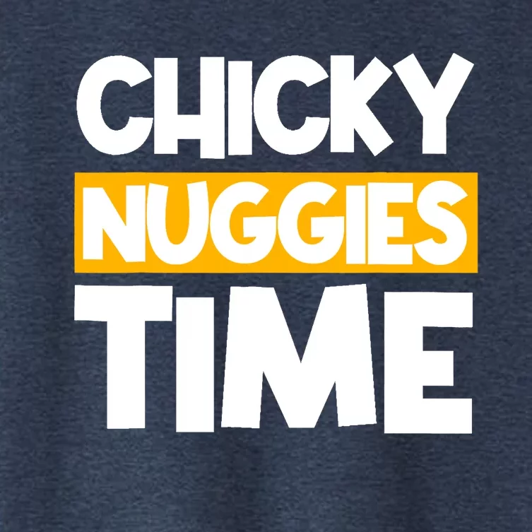 Chicky Nuggies Chicken Nuggets Lover Baked Fried Breaded Women's Crop Top Tee