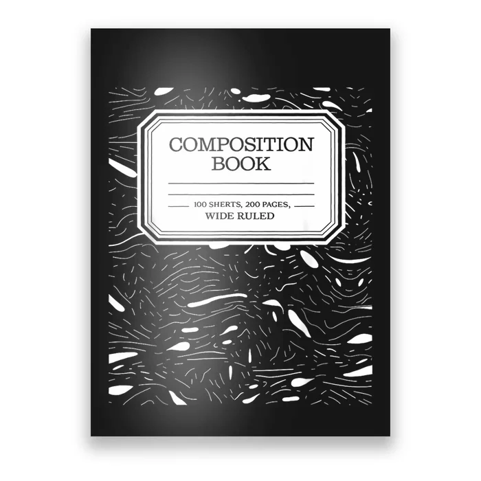 Composition Notebook Costume Matching Halloween Poster