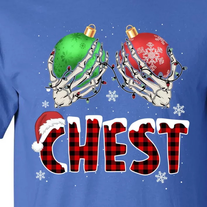 Chest Nuts Christmas Chestnuts Xmas Couple Matching Costume Gift Tall T-Shirt