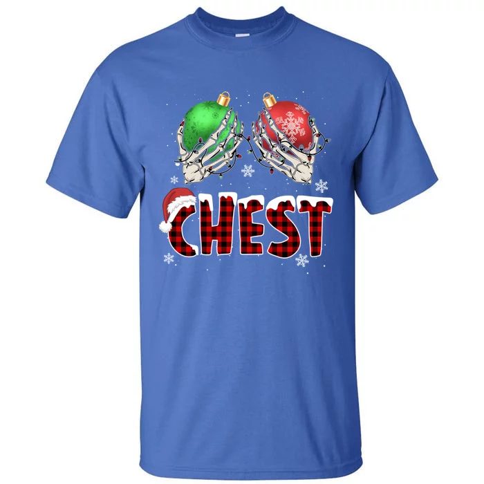 Chest Nuts Christmas Chestnuts Xmas Couple Matching Costume Gift Tall T-Shirt