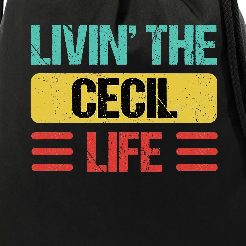 Cecil Name Drawstring Bag