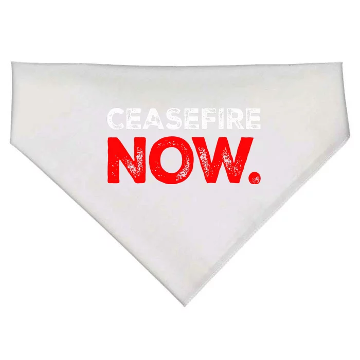 Ceasefire NOW USA-Made Doggie Bandana