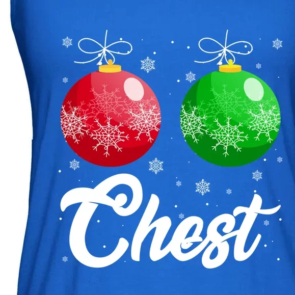 Chest Nuts Christmas Matching Couple Chestnuts Xmas Pajamas Meaningful Gift Ladies Essential Flowy Tank