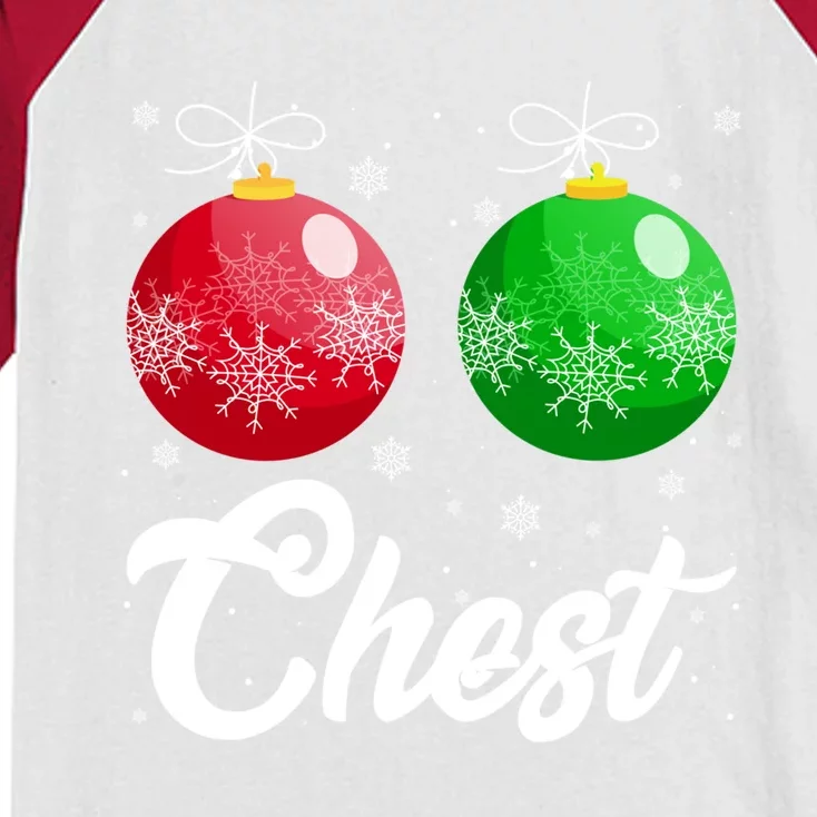 Chest Nuts Christmas Matching Couple Chestnuts Xmas Pajamas Meaningful Gift Kids Colorblock Raglan Jersey