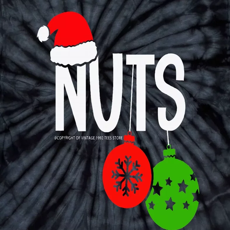 Chest Nuts Christmas Funny Matching Couple Chestnuts Tie-Dye T-Shirt