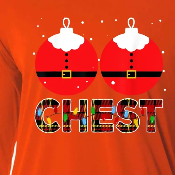 Chest Nuts Christmas Matching Couple Chestnuts Xmas Cooling Performance Long Sleeve Crew