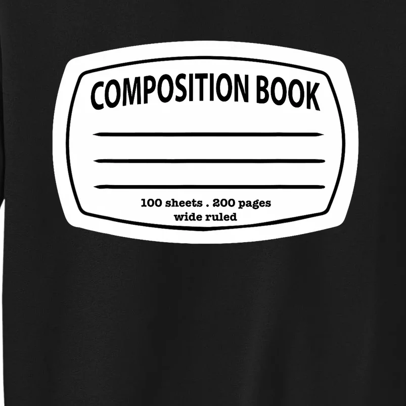 Composition Notebook Costume Matching Group Halloween Sweatshirt