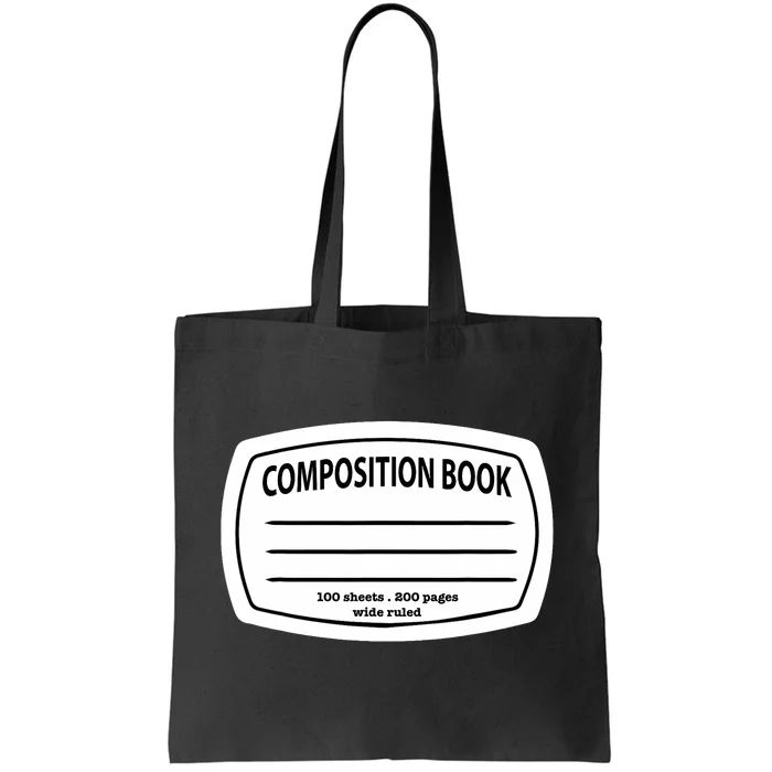 Composition Notebook Costume Matching Group Halloween Tote Bag