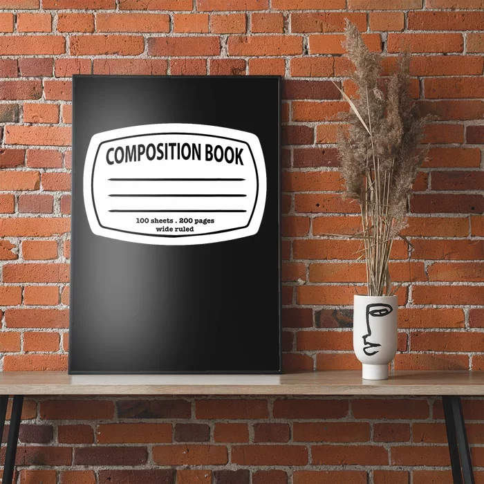 Composition Notebook Costume Matching Group Halloween Poster