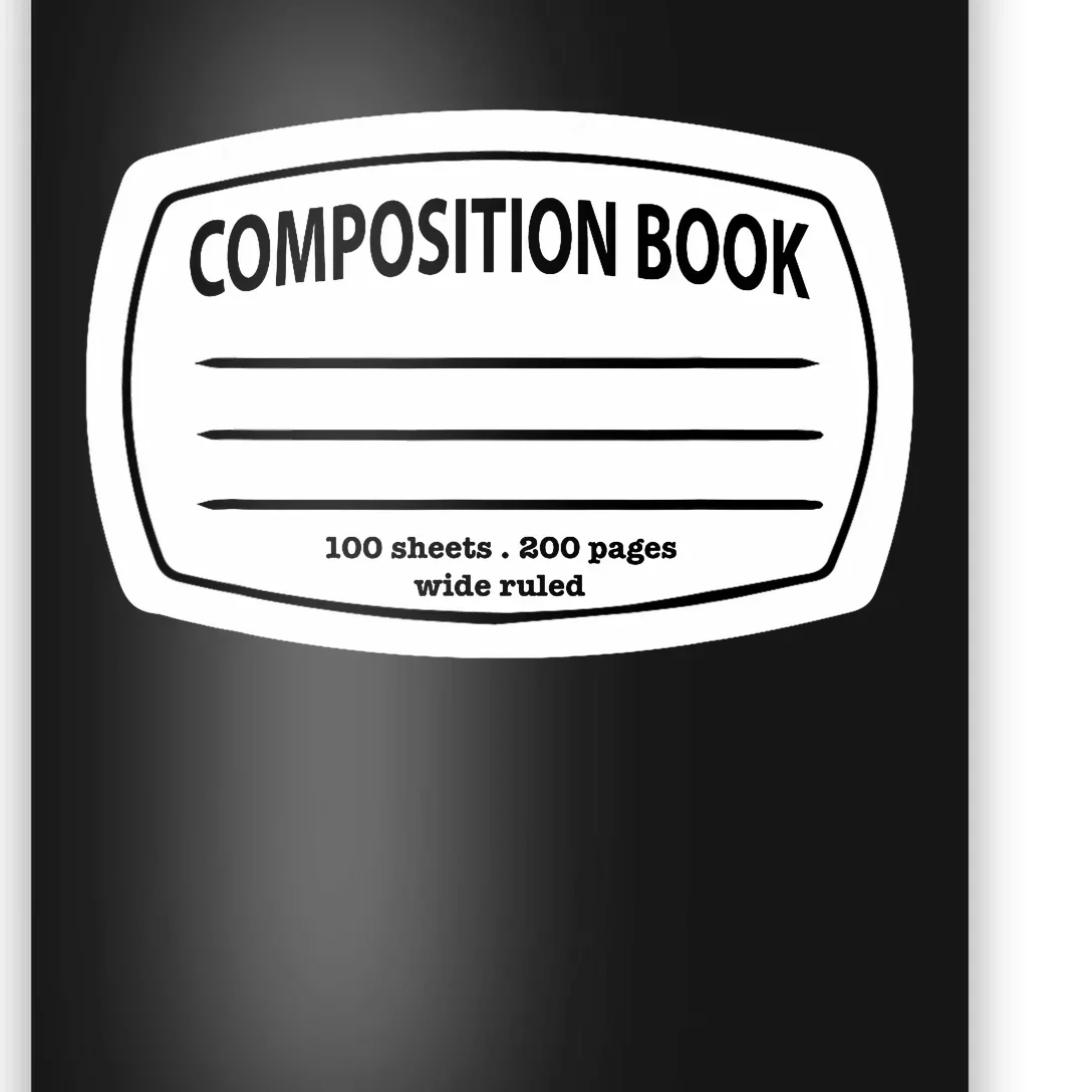 Composition Notebook Costume Matching Group Halloween Poster