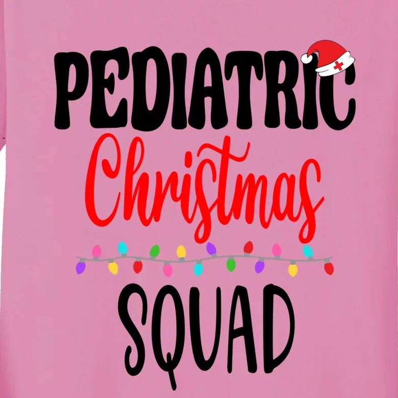 Christmas Nurse Crew Matching Er Nursing Gift Kids Long Sleeve Shirt