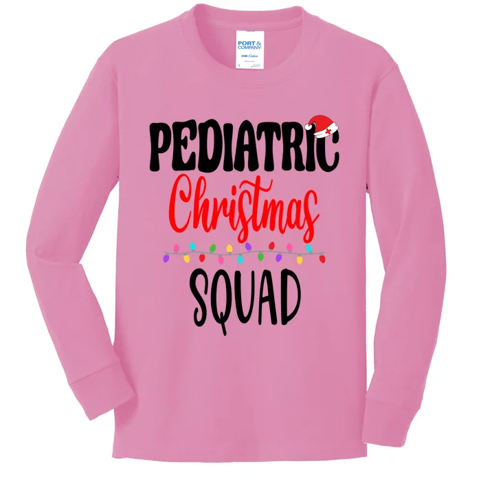 Christmas Nurse Crew Matching Er Nursing Gift Kids Long Sleeve Shirt