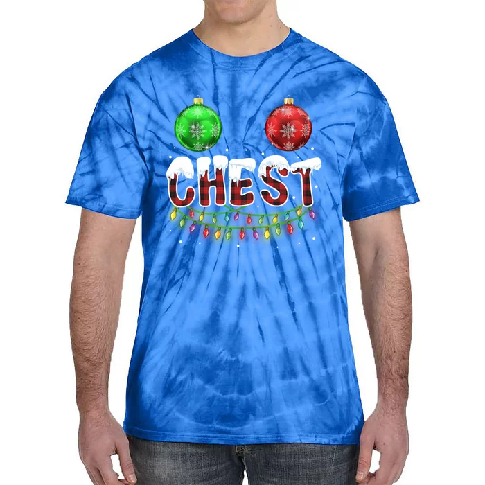 Chest Nuts Christmas Funny Gift Funny Matching Couple Chestnuts Funny Gift Tie-Dye T-Shirt