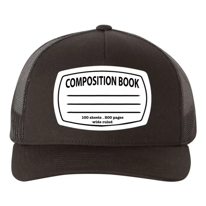 Composition Notebook Costume Matching Group Halloween Yupoong Adult 5-Panel Trucker Hat