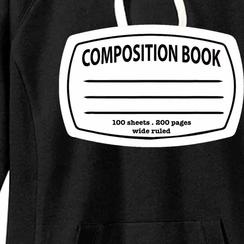 Composition Notebook Costume Matching Group Halloween Women's Fleece Hoodie