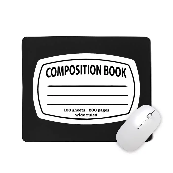 Composition Notebook Costume Matching Group Halloween Mousepad