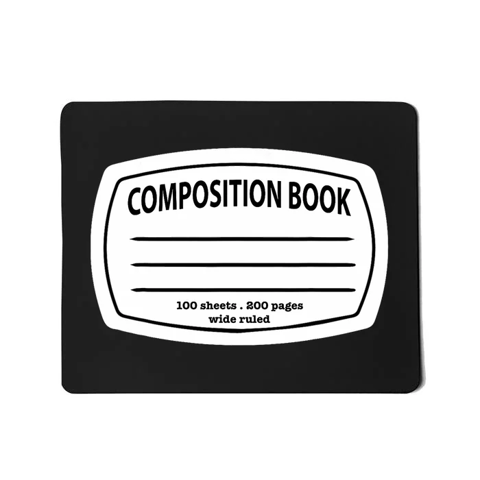 Composition Notebook Costume Matching Group Halloween Mousepad