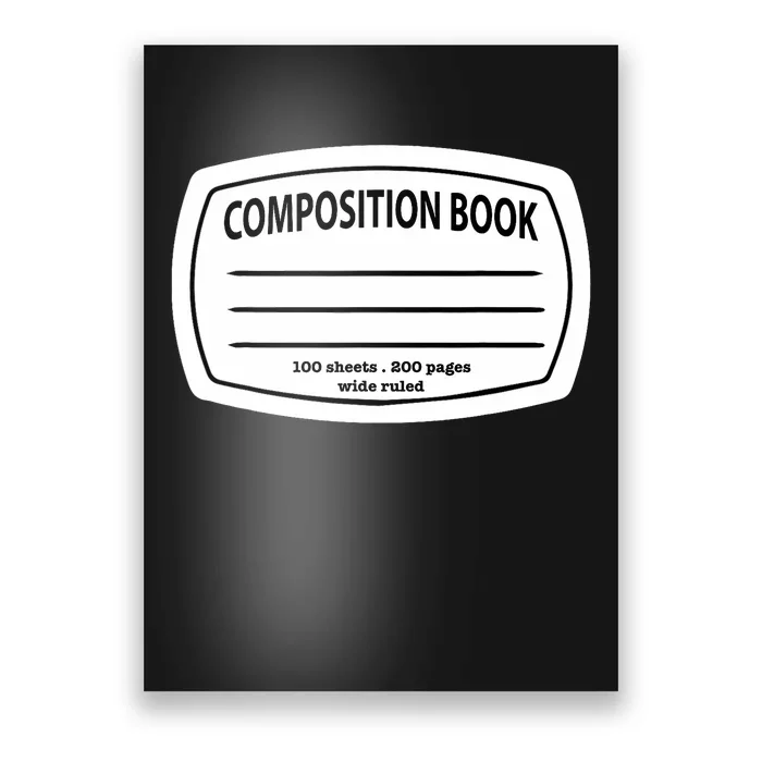 Composition Notebook Costume Matching Group Halloween Poster