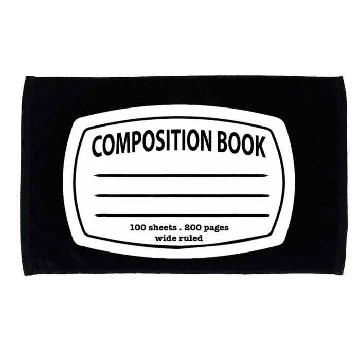 Composition Notebook Costume Matching Group Halloween Microfiber Hand Towel