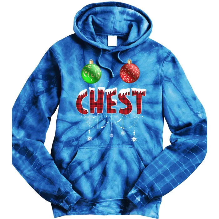 Chest Nuts Christmas Red Plaid Matching Couple Chestnuts Great Gift Tie Dye Hoodie