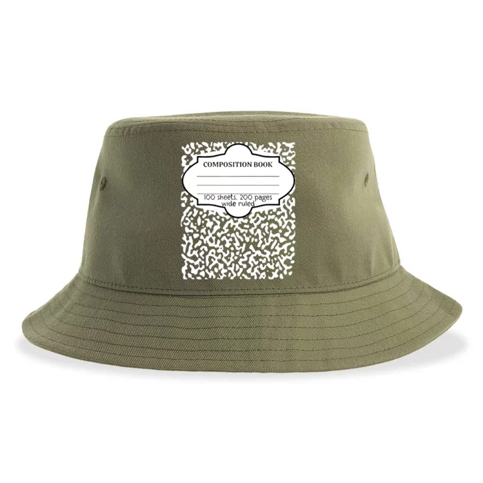 Composition Notebook Costume Matching Group Sustainable Bucket Hat