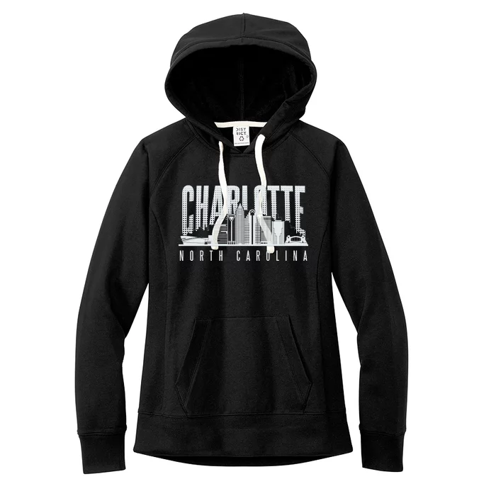 Charlotte North Carolina City Women's Fleece Hoodie