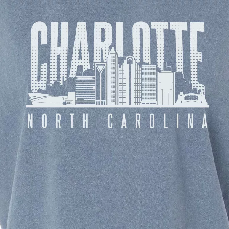 Charlotte North Carolina City Garment-Dyed Women's Muscle Tee