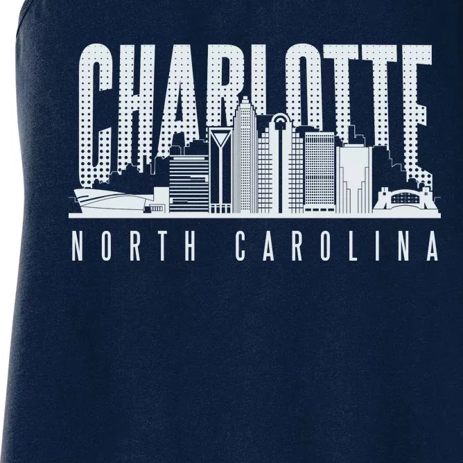 Charlotte North Carolina City Women's Racerback Tank