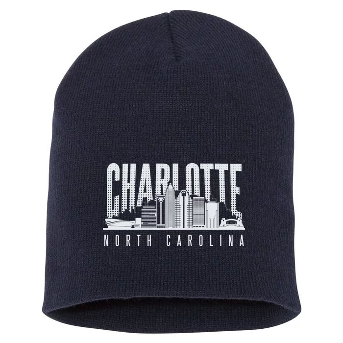 Charlotte North Carolina City Short Acrylic Beanie