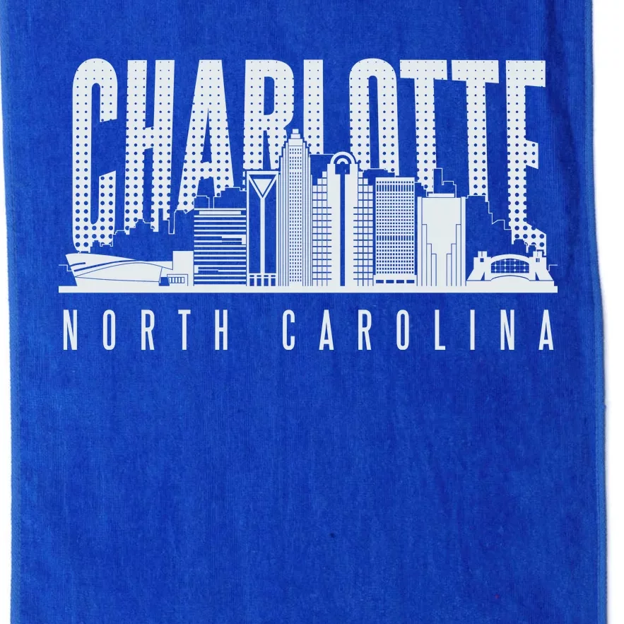 Charlotte North Carolina City Platinum Collection Golf Towel