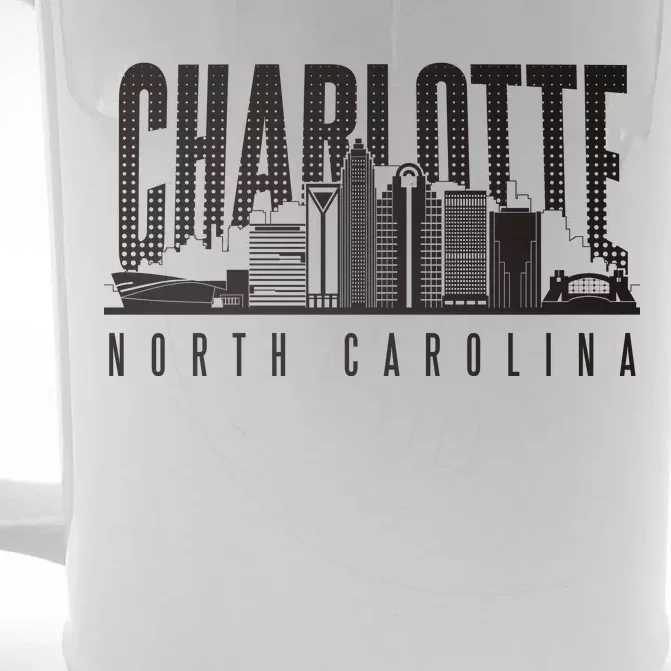 Charlotte North Carolina City Front & Back Beer Stein