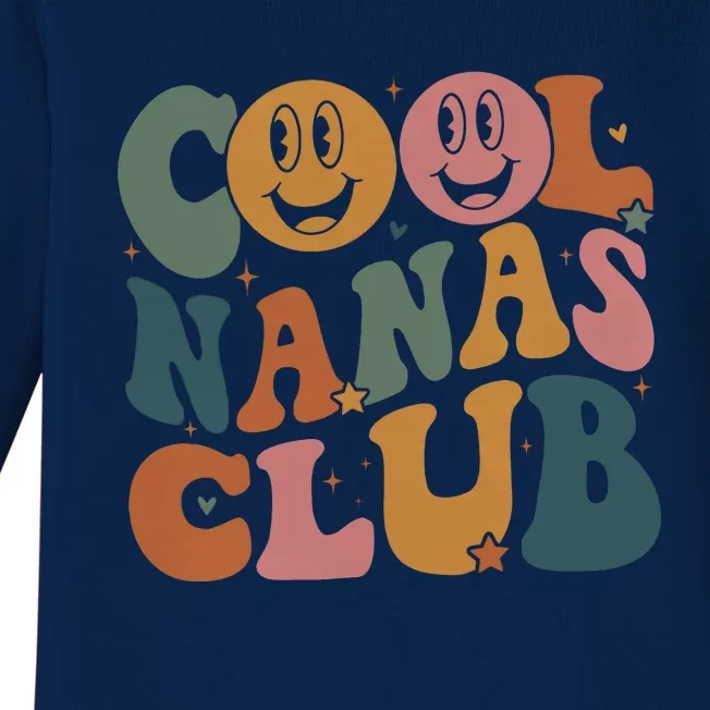 Cool Nanas Club Cool Grandmas Club Baby Long Sleeve Bodysuit