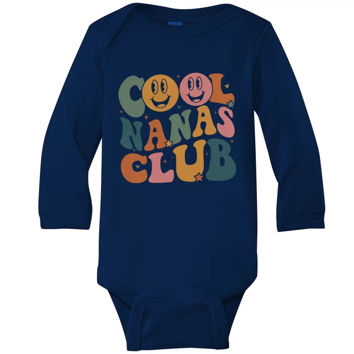 Cool Nanas Club Cool Grandmas Club Baby Long Sleeve Bodysuit