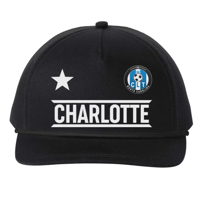 Charlotte North Carolina Soccer Jersey Snapback Five-Panel Rope Hat