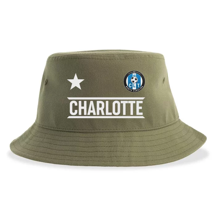 Charlotte North Carolina Soccer Jersey Sustainable Bucket Hat