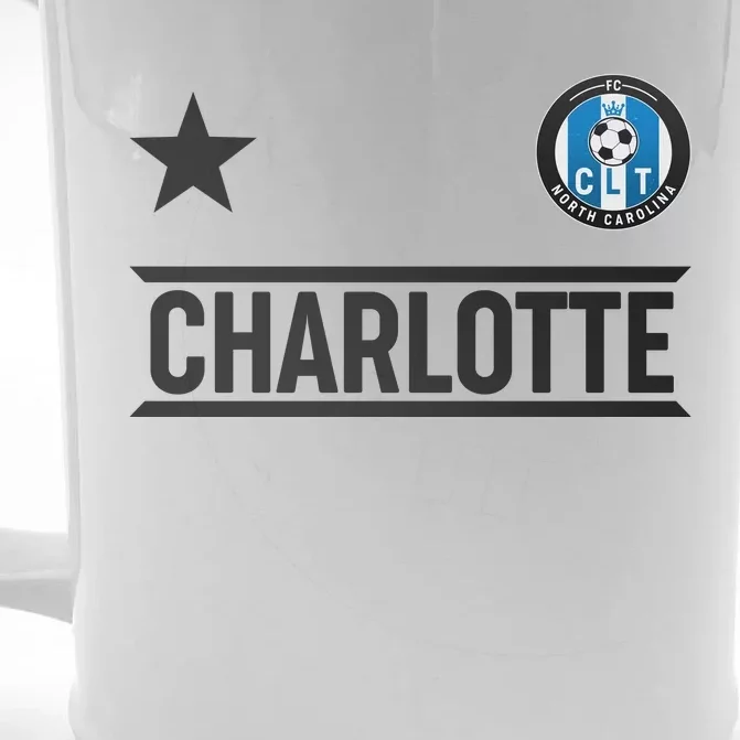 Charlotte North Carolina Soccer Jersey Front & Back Beer Stein