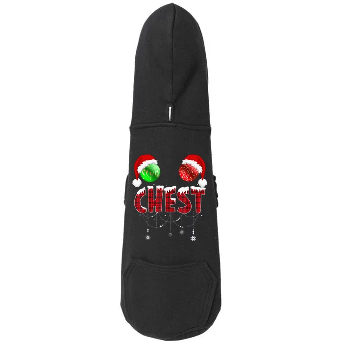 Chest Nuts Christmas Funny Matching Couple Chestnuts Doggie 3-End Fleece Hoodie