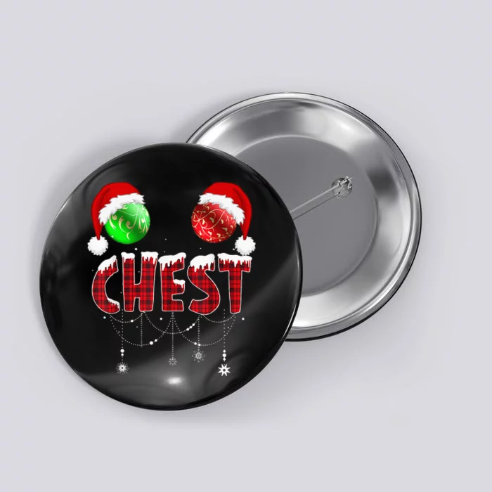 Chest Nuts Christmas Funny Matching Couple Chestnuts Button