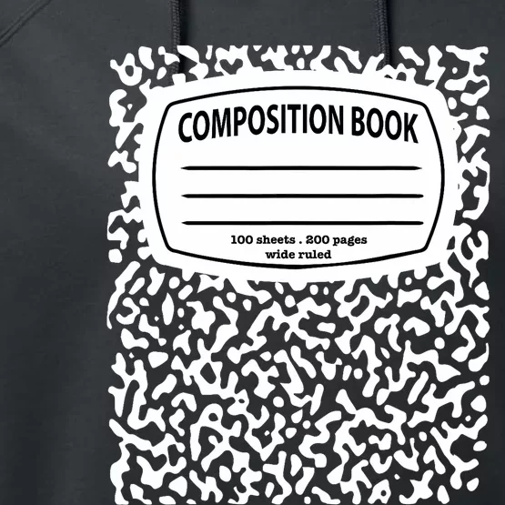 Composition Notebook Costume Matching Group Halloween Performance Fleece Hoodie