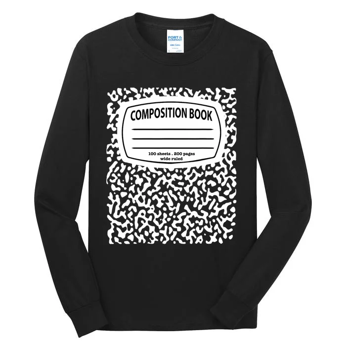 Composition Notebook Costume Matching Group Halloween Tall Long Sleeve T-Shirt