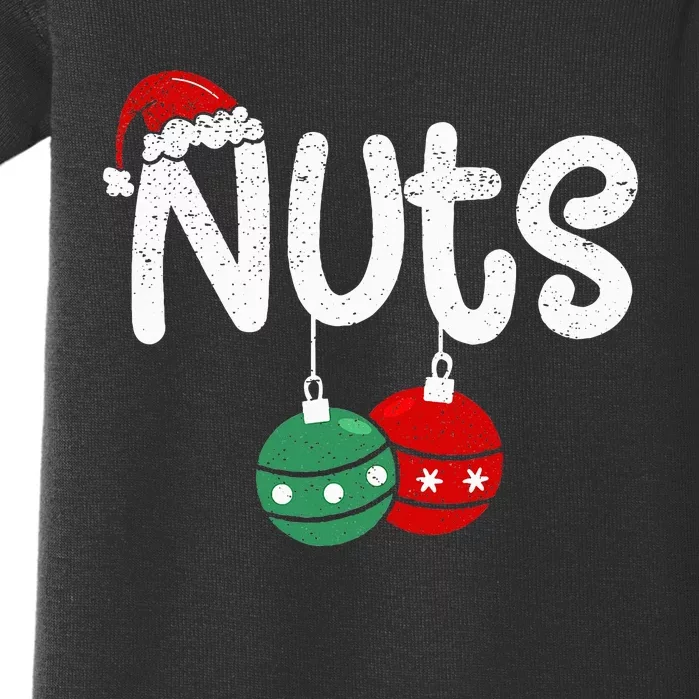 Chest Nuts Couple Christmas Pajama Chestnuts Xmas Gift Baby Bodysuit