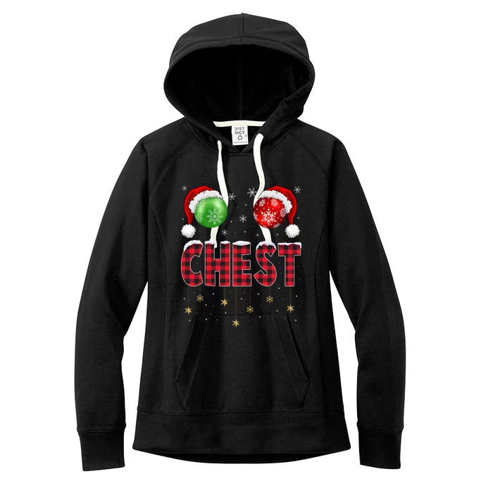 Chest Nuts Christmas Matching Couple Chestnuts Gift Women's Fleece Hoodie