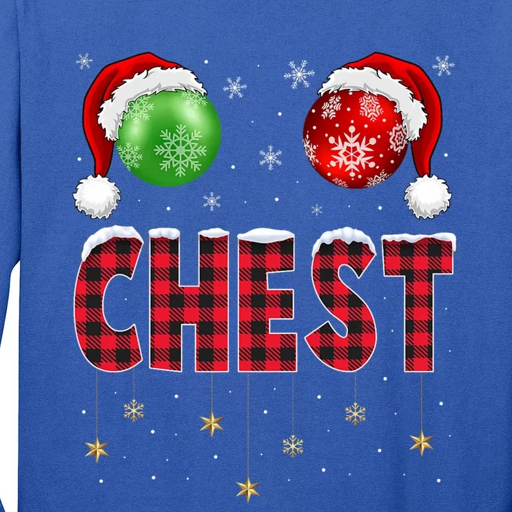 Chest Nuts Christmas Matching Couple Chestnuts Gift Long Sleeve Shirt