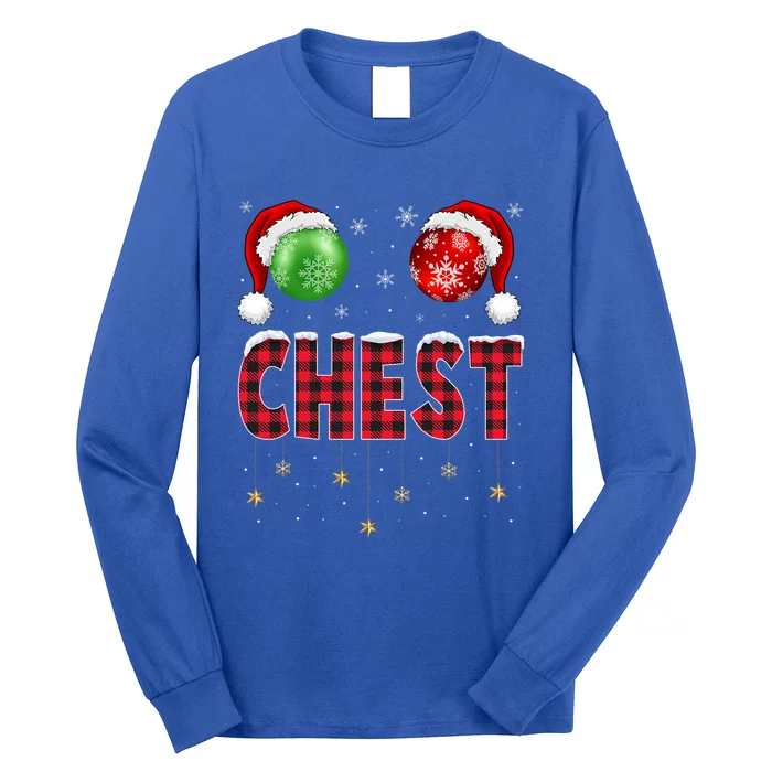 Chest Nuts Christmas Matching Couple Chestnuts Gift Long Sleeve Shirt