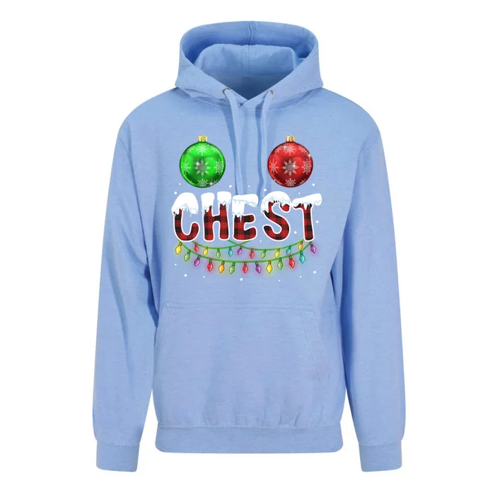 Chest Nuts Christmas Funny Gift Matching Couple Chestnuts Gift Unisex Surf Hoodie