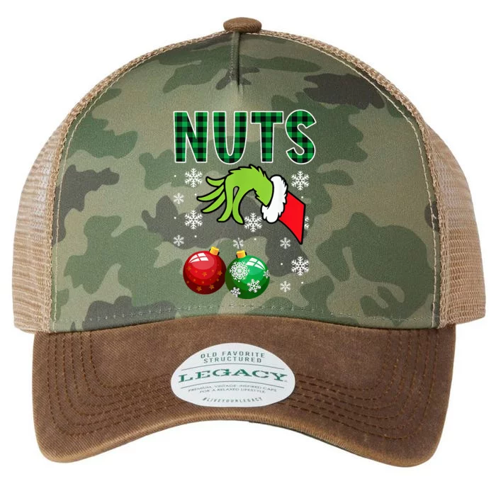 Chest Nuts Christmas  Funny Matching Couple Chestnuts Legacy Tie Dye Trucker Hat