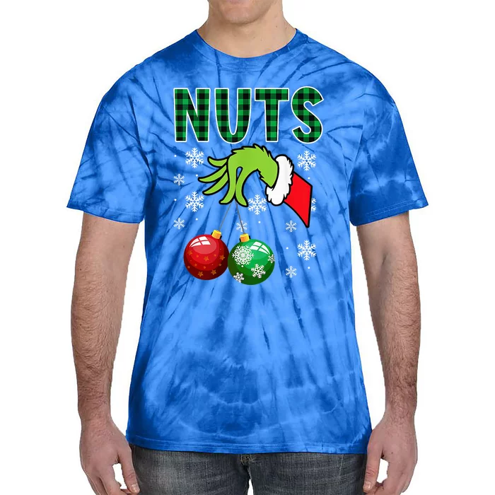 Chest Nuts Christmas  Funny Matching Couple Chestnuts Tie-Dye T-Shirt