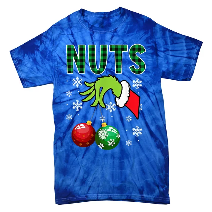 Chest Nuts Christmas  Funny Matching Couple Chestnuts Tie-Dye T-Shirt