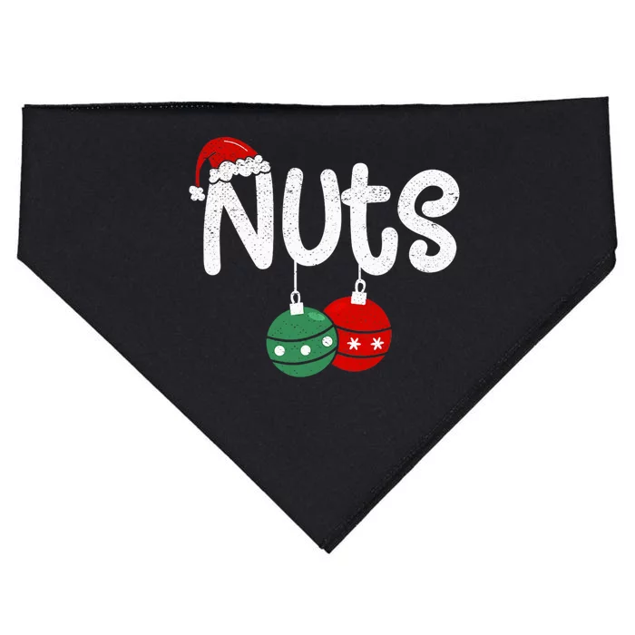 Chest Nuts Couple Christmas Pajama Chestnuts Xmas Gift USA-Made Doggie Bandana